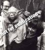 Yoda and his puppeteers with Kermit the Frog - 295x325