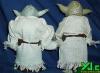 A rear comparison shot of the two 12' scale Yoda figures - 429x316