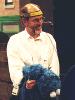 Frank Oz with the Cookie Monster puppet - 240x318