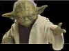 Yoda with his arm extended, ready to use the Force - 425x315