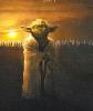 Attack of the Clones Yoda illustration from Asian postcard - 200x237
