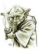 Attack of the Clones Yoda sketch - 499x620