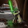 Yoda in the hangar - Attack of the Clones fan art - 800x780