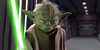 Revenge of the Sith Yoda with his lightsaber drawn - 529x262