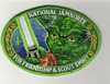 2005 Marin Council jamboree badge, green border - 400x308