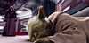 Yoda on the ground after Sidious's attack - 700x341