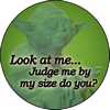 C&D Visionary Inc - 'Judge me by my size' Yoda button - 300x300